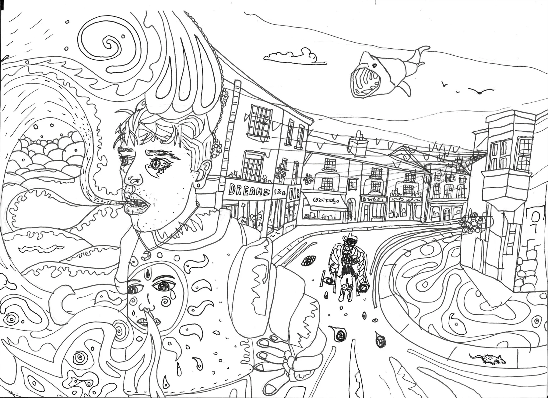 Drawing a dreamscape